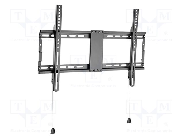 Holder; for wall mounting; 70kg; 37÷80"; black; permanent