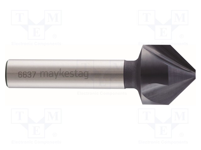 Countersink; cemented carbide; Mounting: rod 10mm; 16.5mm