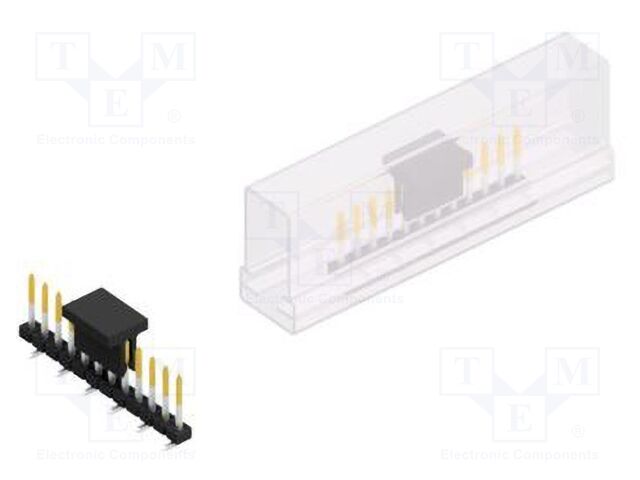 Connector: pin strips; pin header; male; PIN: 12; 2mm; SMT; 1x12