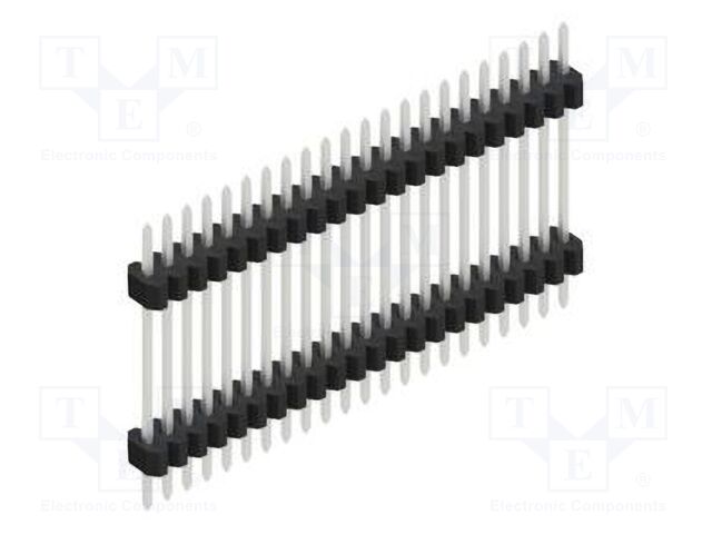 Connector: pin strips; pin header; male; PIN: 22; 1.27mm; THT; 1x22