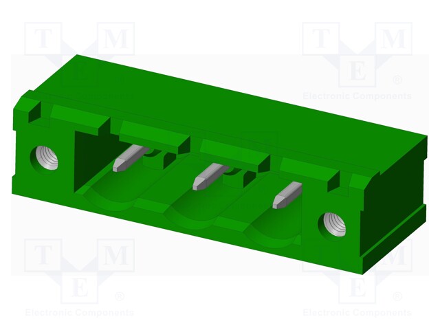 Connector: pluggable terminal block; socket; male; angled 90°