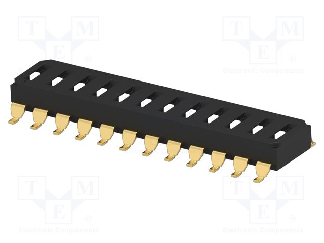 Switch: DIP-SWITCH; Poles number: 12; OFF-ON; 0.025A/24VDC; Pos: 2