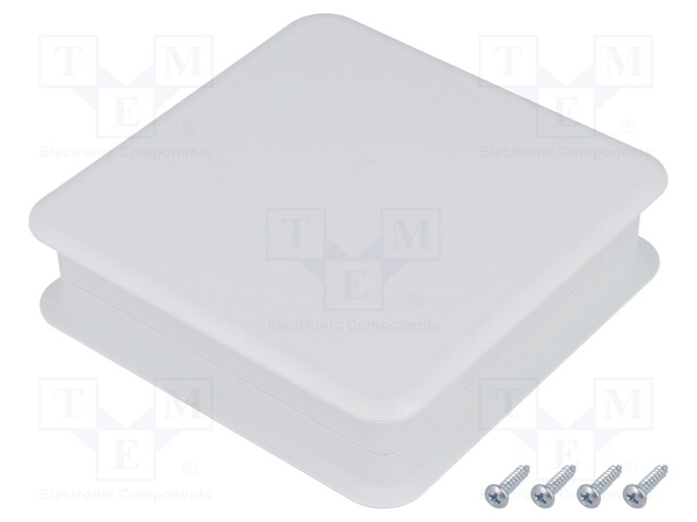 Enclosure: for computer; ABS + PC; grey; X: 103mm; Y: 103mm; Z: 27mm