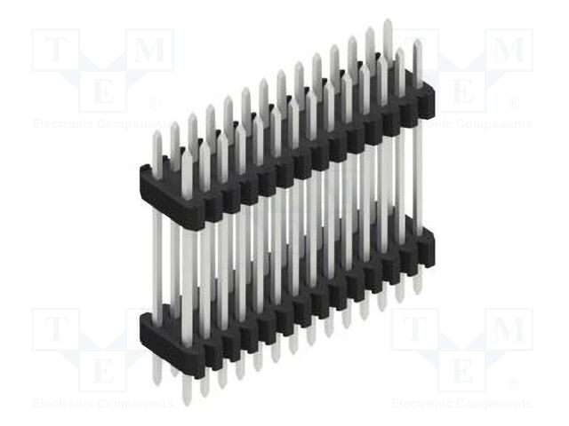 Connector: pin strips; pin header; male; PIN: 28; 1.27mm; THT; 2x14