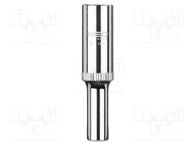 Socket; 6-angles,socket spanner; HEX 5mm; 1/4"; SUPERLOCK; long