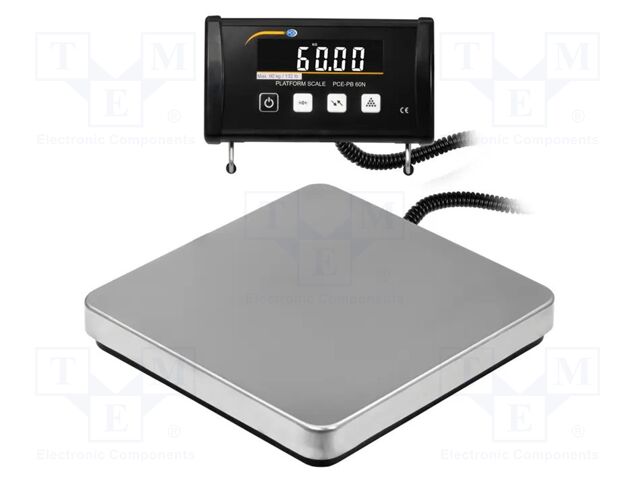 Meter: scale; LCD; Scale max.load: 60kg; Readout graduation: 20g