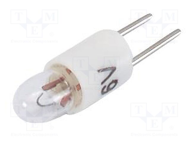 Filament lamp: miniature; white; 24VDC; 24VAC