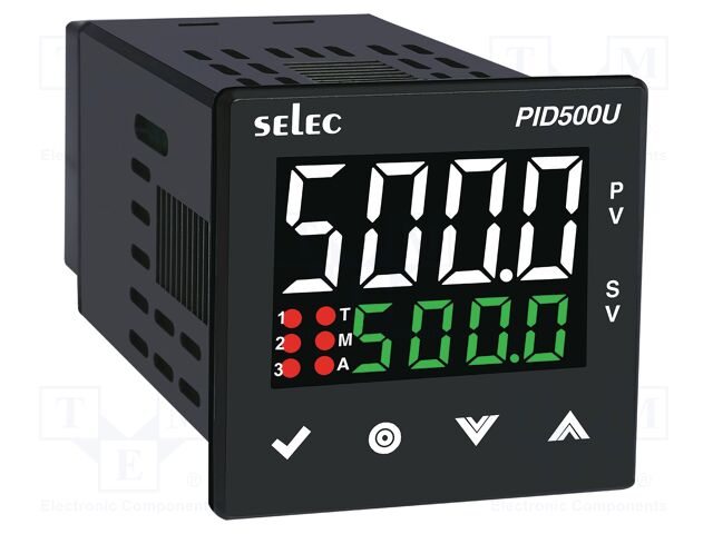 Meter: temperature controller; on panel; LED; 4 digit; Unit: °C,°F
