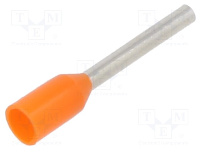 Tip: bootlace ferrule; insulated; copper; 0.5mm2; 10mm; tinned