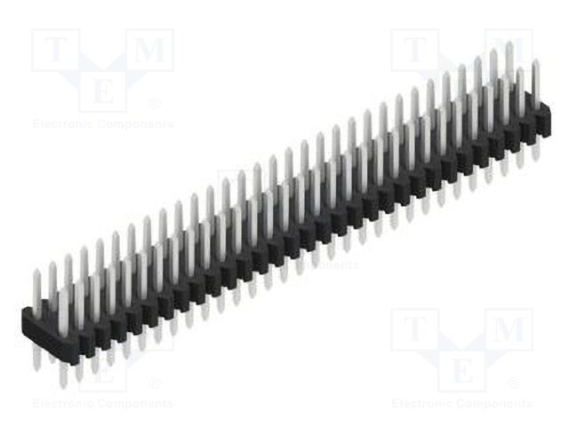 Connector: pin strips; pin header; male; PIN: 62; 1.27mm; THT; 2x31