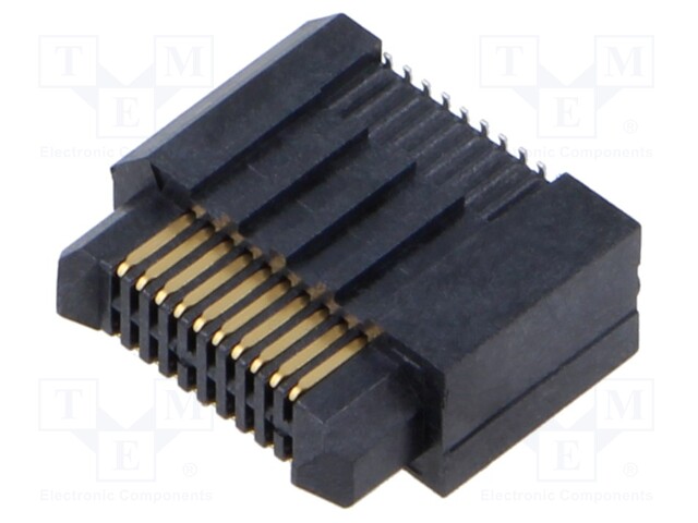 Connector: PCB to PCB; male; PIN: 20; 0.8mm; ERM8; gold-plated; SMT