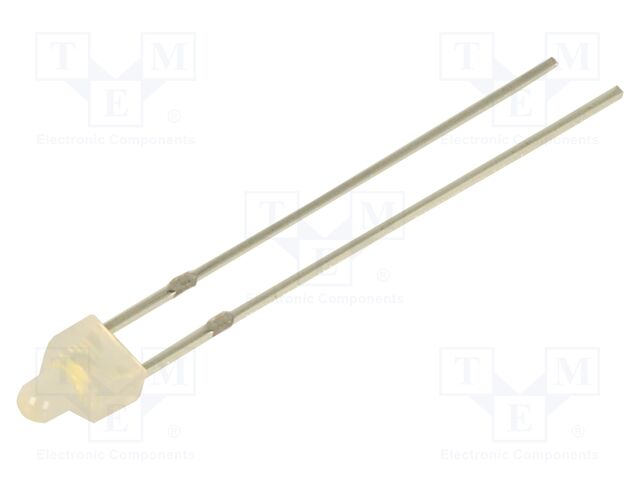 LED; white warm; 2mm; 220÷330mcd; 120°; Front: flat; 2.9÷3.4VDC