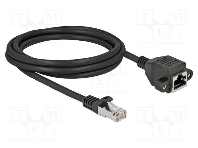 Extender Ethernet; S/FTP; Cat: 6a; RJ45 socket,RJ45 plug; 2m; LSZH
