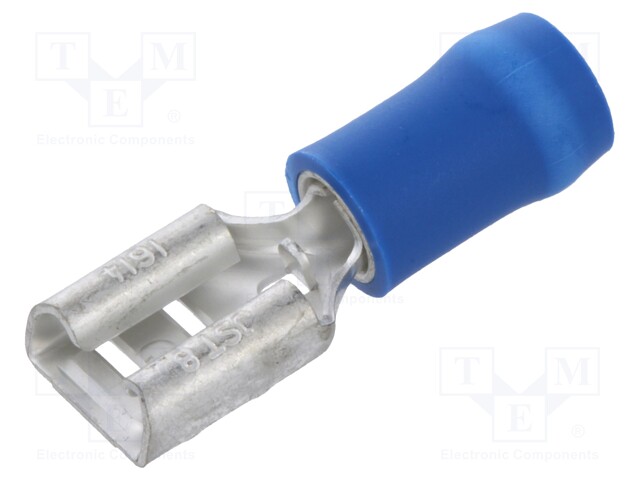 Terminal: flat; 6.3mm; 0.8mm; female; 1÷2.5mm2; crimped; for cable
