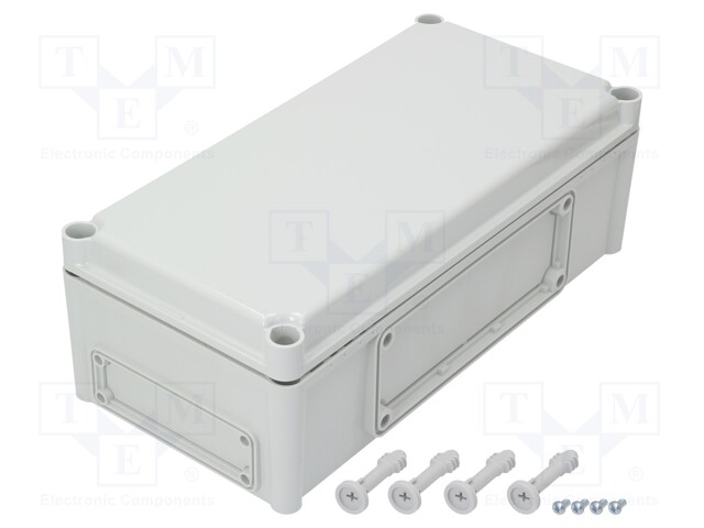 Enclosure: wall mounting; X: 190mm; Y: 380mm; Z: 130mm; EK; grey; IK08