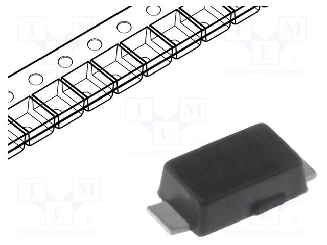 Diode: Zener; 0.8W; 22V; SMD; DO219AB,SMF; single diode; BZD27C