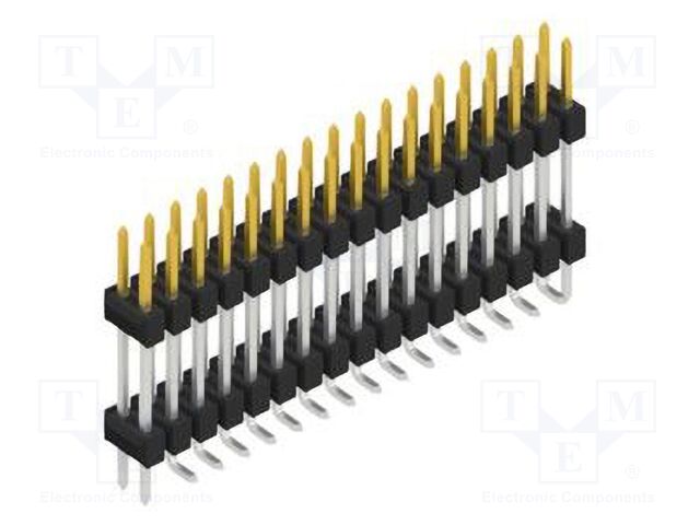 Connector: pin strips; pin header; male; PIN: 34; 2.54mm; SMT; 2x17