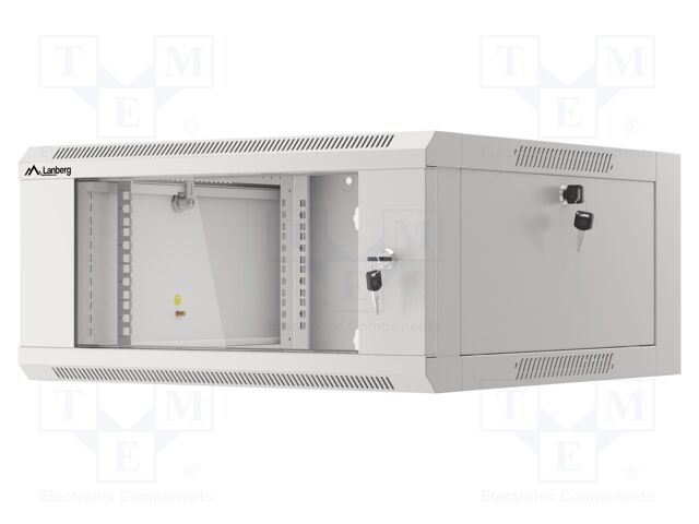 Enclosure: rack cabinet; Standard: 19"; 4U; grey; 600mm; hanging