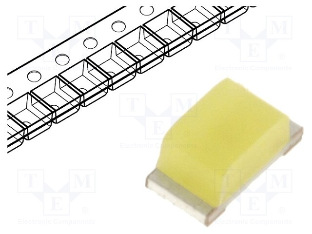 LED; SMD; 0603; white cold; 300÷430mcd; 120°; 20mA; 3÷3.2V