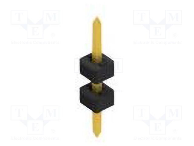 Connector: pin strips; pin header; male; PIN: 1; 2mm; THT; 1x1; 100V