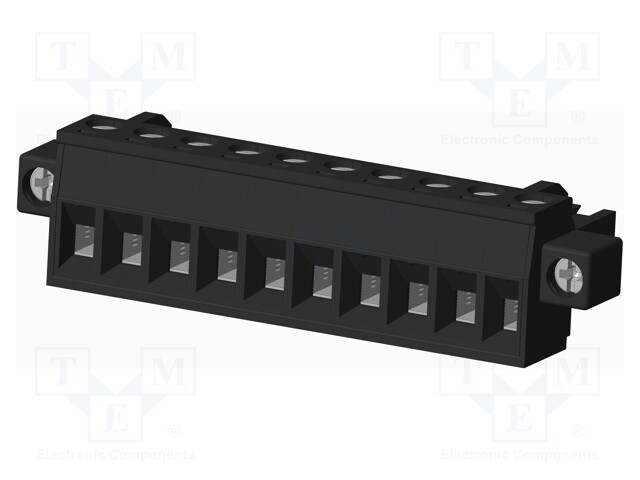 Connector: pluggable terminal block; plug; female; straight; 300V