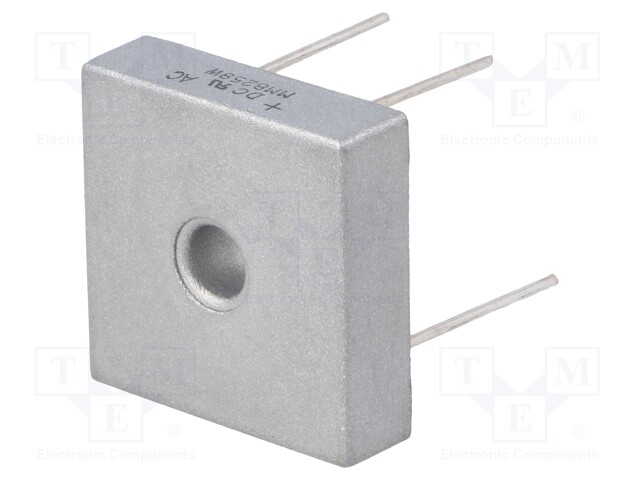 Single-phase bridge rectifier; Urmax: 800V; If: 25A; Ifsm: 400A