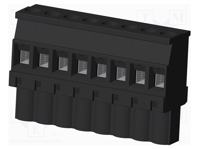Connector: pluggable terminal block; plug; female; angled 90°
