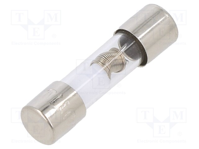 Fuse: fuse; time-lag; 4A; 125VAC; glass; 5x20mm