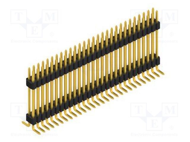 Connector: pin strips; pin header; male; PIN: 56; 1.27mm; SMT; 2x28