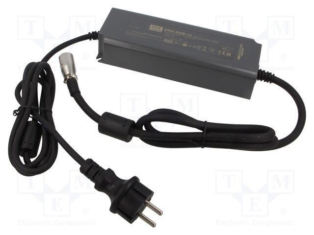 Power supply: switched-mode; LED; 200W; 12VDC; 15A; OUT: 1; -40÷70°C