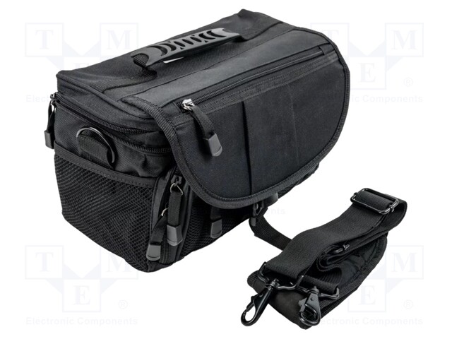 Bag; black; fabric; for meter