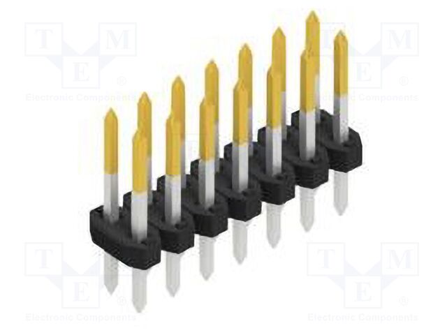 Connector: pin strips; pin header; male; PIN: 14; 2mm; THT; 2x7; 100V