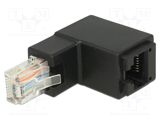 Transition: adapter; Cat 6; RJ45 socket,RJ45 up angled plug