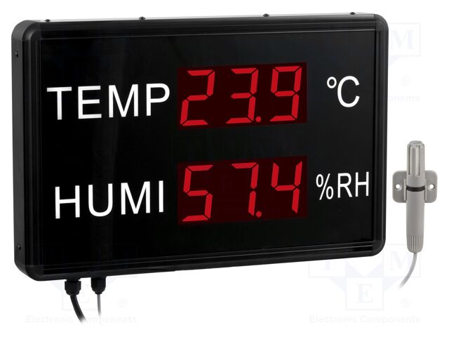 Thermo-hygrometer; Non-contact temp.range: -40÷85°C; 0÷99%RH