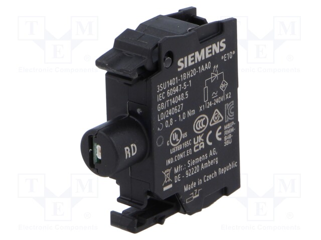 Illuminating unit; 22mm; 3SU1.5; -25÷70°C; Illumin: LED; front
