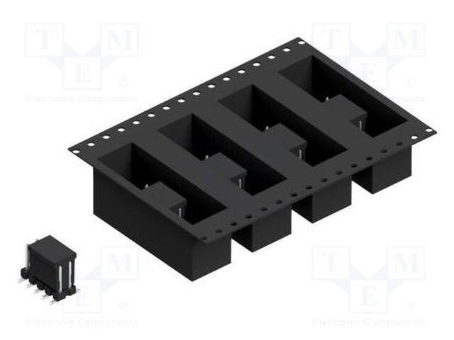 Connector: pin strips; pin header; male; PIN: 10; 2.54mm; SMT; 2x5