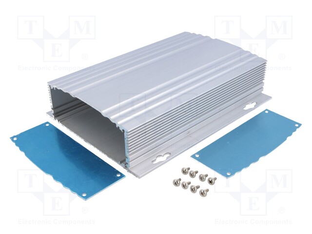 Enclosure: with panel; X: 148mm; Y: 200mm; Z: 48mm; aluminium