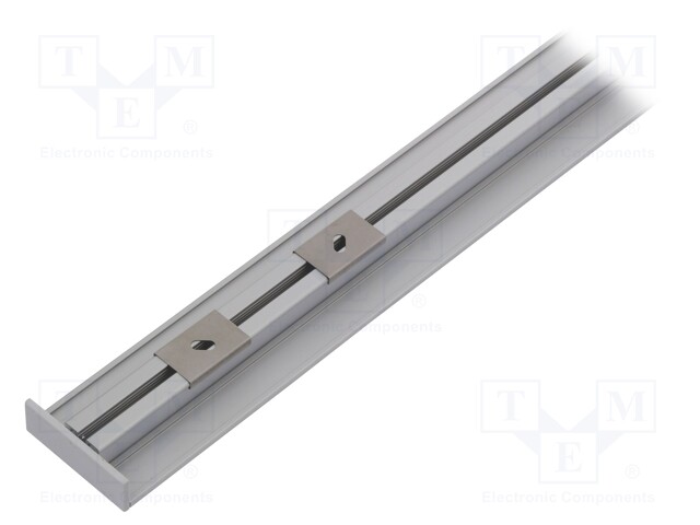 Profiles for LED modules; white; surface; natural; L: 1m; anodized