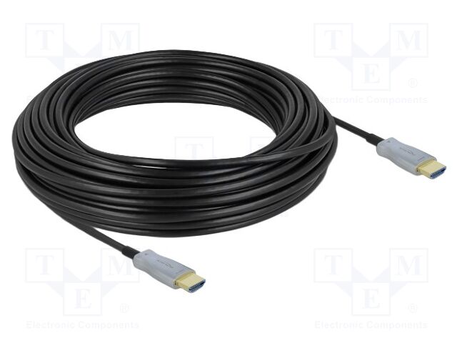 Cable; HDMI plug,both sides; HDMI 2.0,High Speed,optical; black