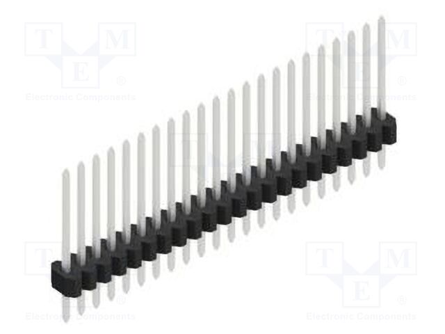 Connector: pin strips; pin header; male; PIN: 22; 1.27mm; THT; 1x22