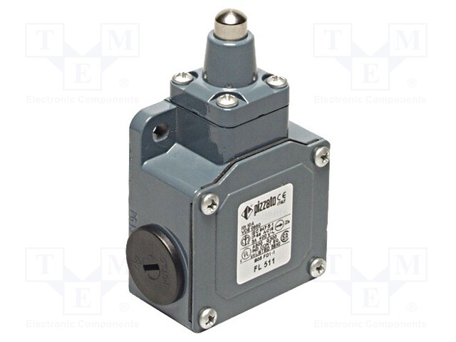 Limit switch; pin plunger Ø10mm; NO + NC; 10A; max.500VAC; PG13,5