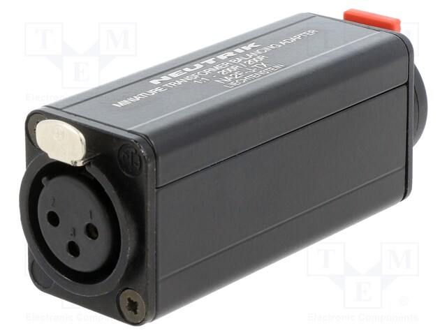 "ADAPTER XLRF  1/4"" JACK MONO 1: 1"