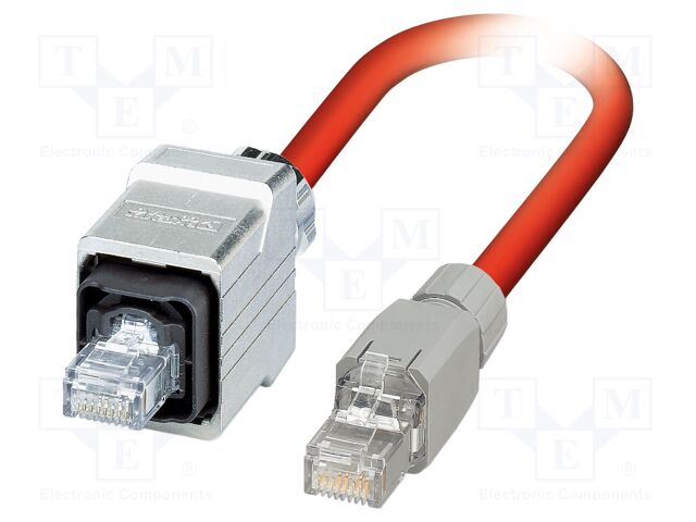 Patch cord; SF/UTP; Cat 5; RJ45 plug,both sides; stranded; 5m; PVC