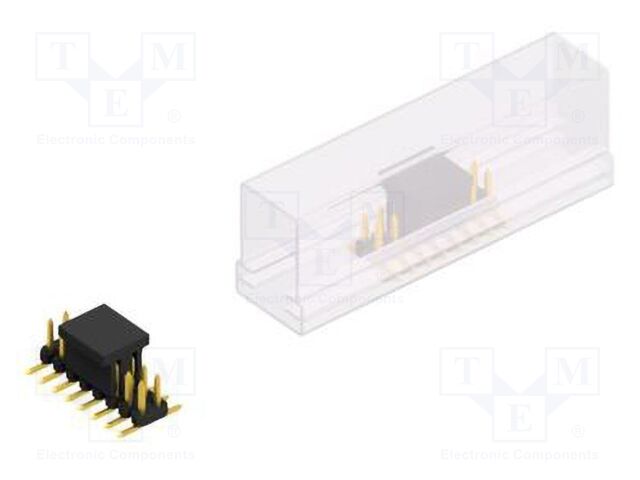 Connector: pin strips; pin header; male; PIN: 16; 2mm; SMT; 2x8; 100V