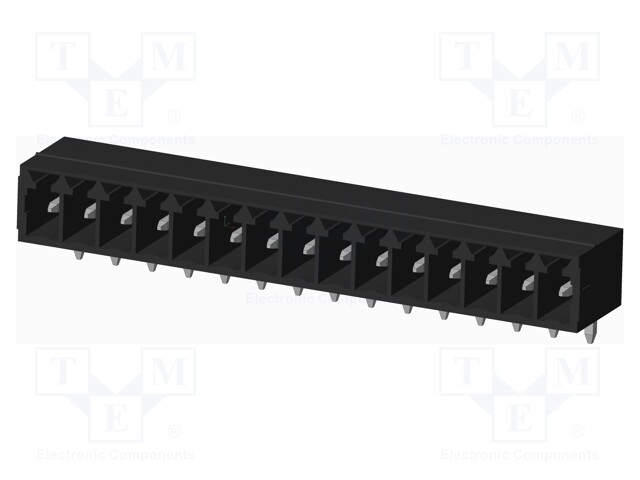 Connector: pluggable terminal block; socket; male; on PCBs