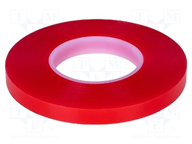 Tape: fixing; W: 9mm; L: 50m; Thk: 0.205mm; acrylic; transparent