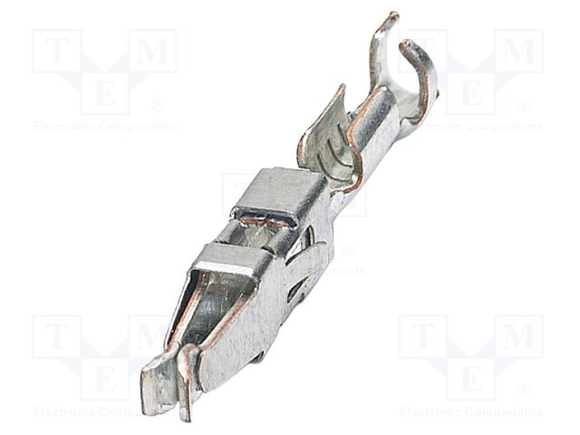 Female contact, is inserted into the plug after crimping the