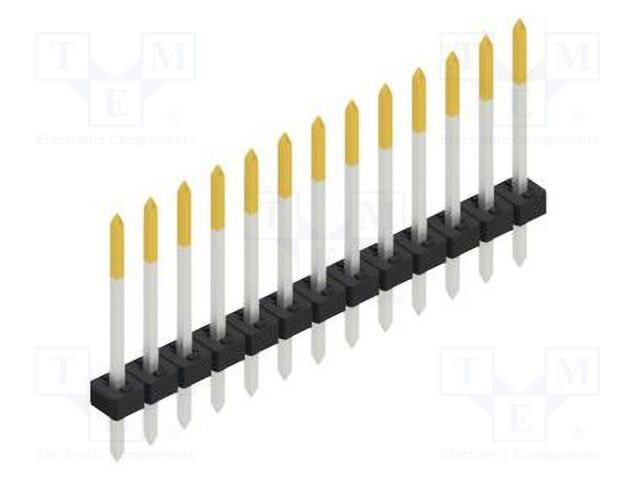 Connector: pin strips; pin header; male; PIN: 13; 2mm; THT; 1x13