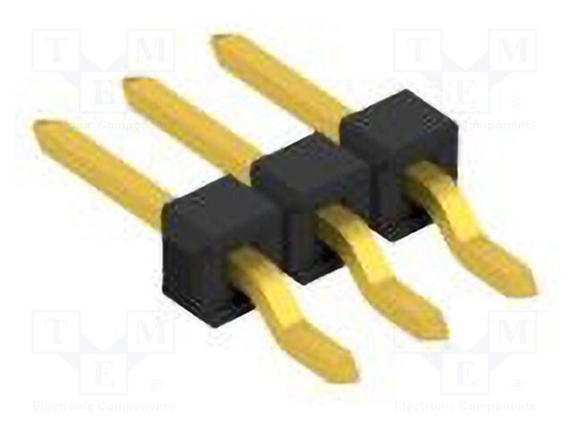Connector: pin strips; pin header; male; PIN: 3; 2.54mm; SMT; 1x3