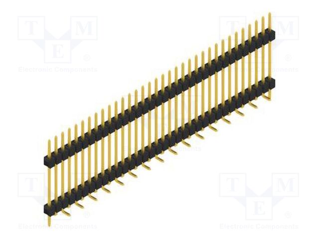 Connector: pin strips; pin header; male; PIN: 34; 2.54mm; SMT; 1x34